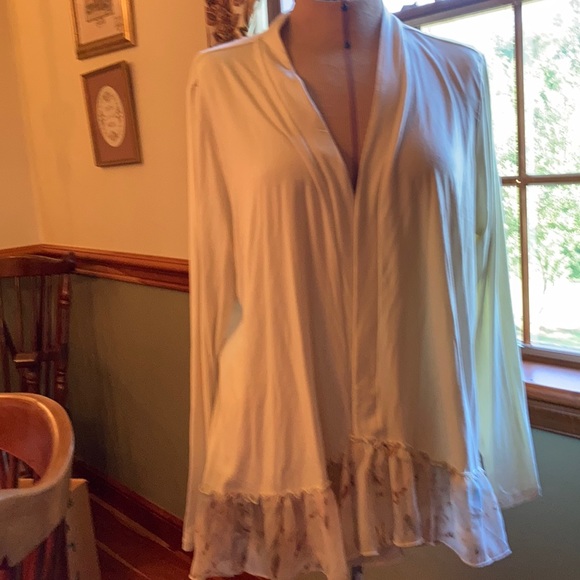 LOGO by Lori Goldstein Tops - Lori Goldstein cardigan XL cream colored